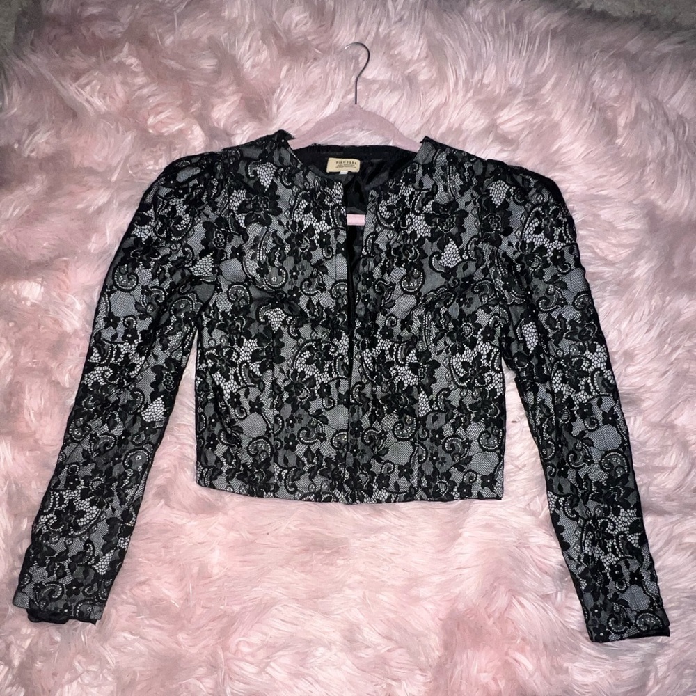 Piko 1988 Black and white cropped blazer